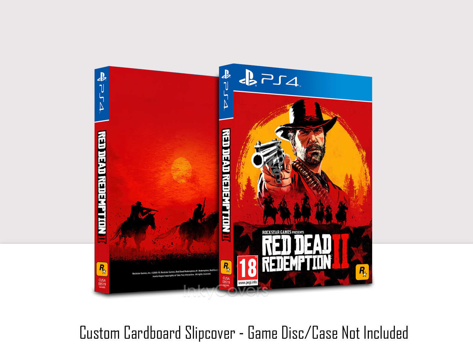 Red Dead Redemption 2 PS4 Custom Cardboard Slip Cover Steelbook Protector
