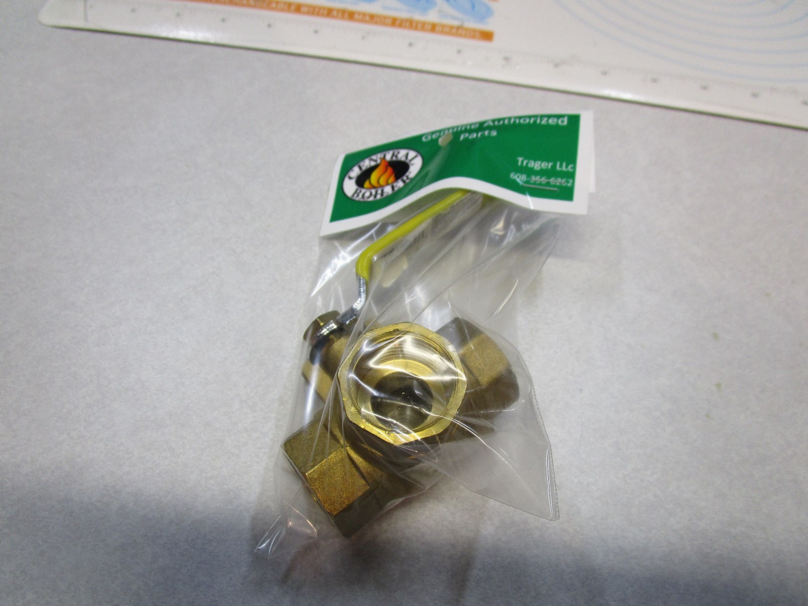 CENTRAL BOILER 3/4" FIP 3-WAY BRASS BALL  VALVE P/N #330