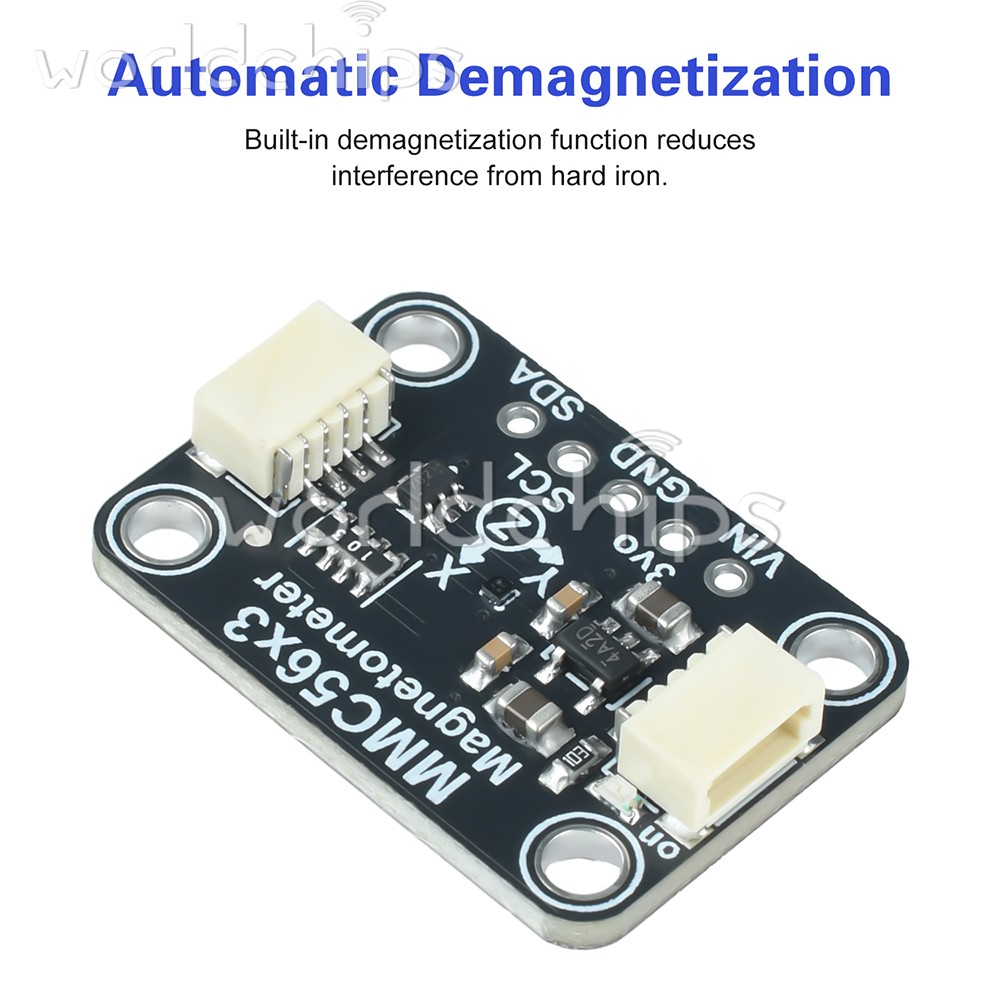 MMC5603 Three-axis Magnetometer Module Compatible with STEMMA QT/Qwiic interface