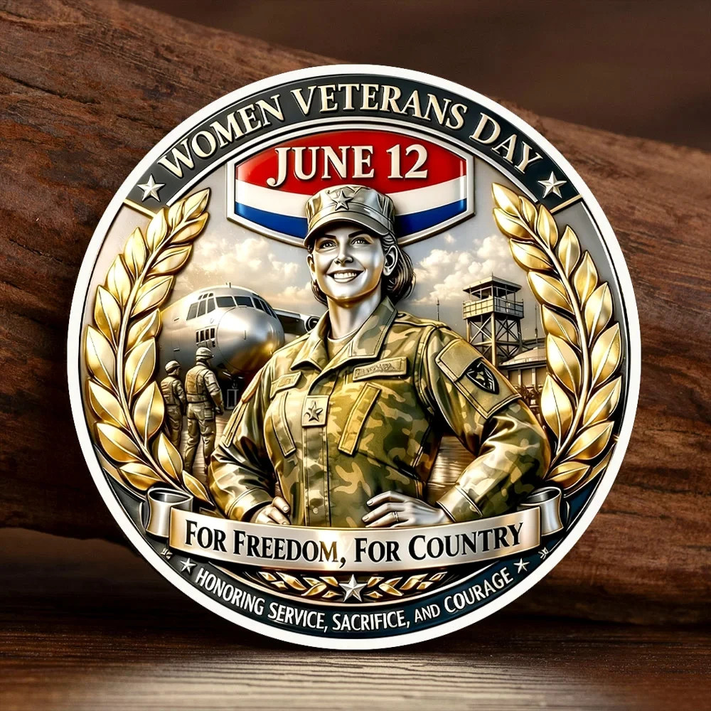 Women Veterans Day June 12 Female Veteran Military Challenge Coin Gifts