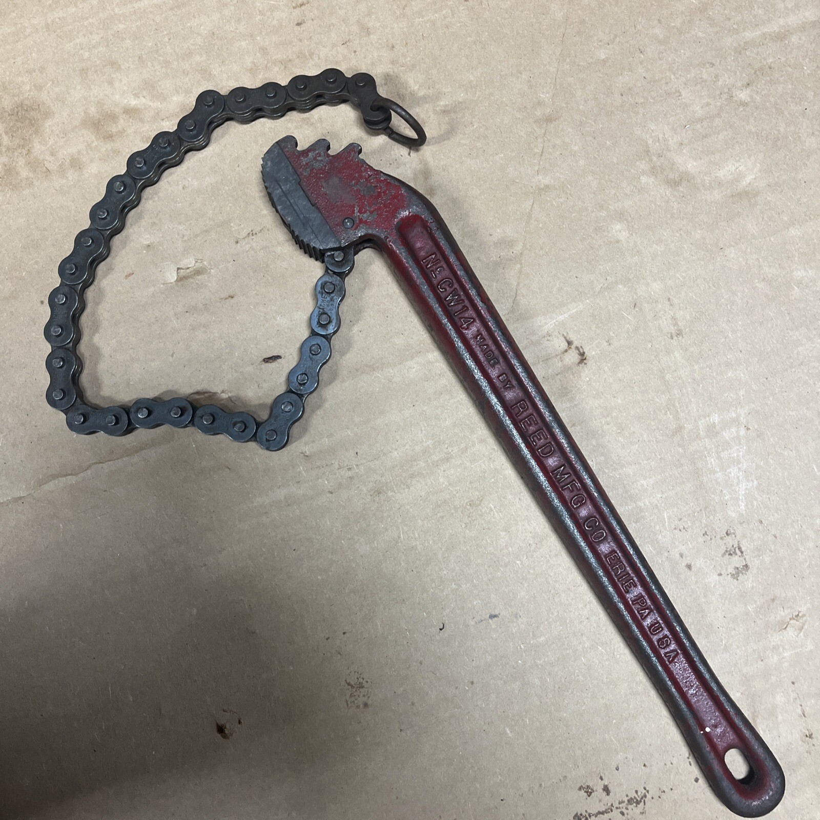 🇺🇸REED MGF Co.  CW14 Chain Wrench ERIE, PA U.S.A.  1/8”-2” Pipe