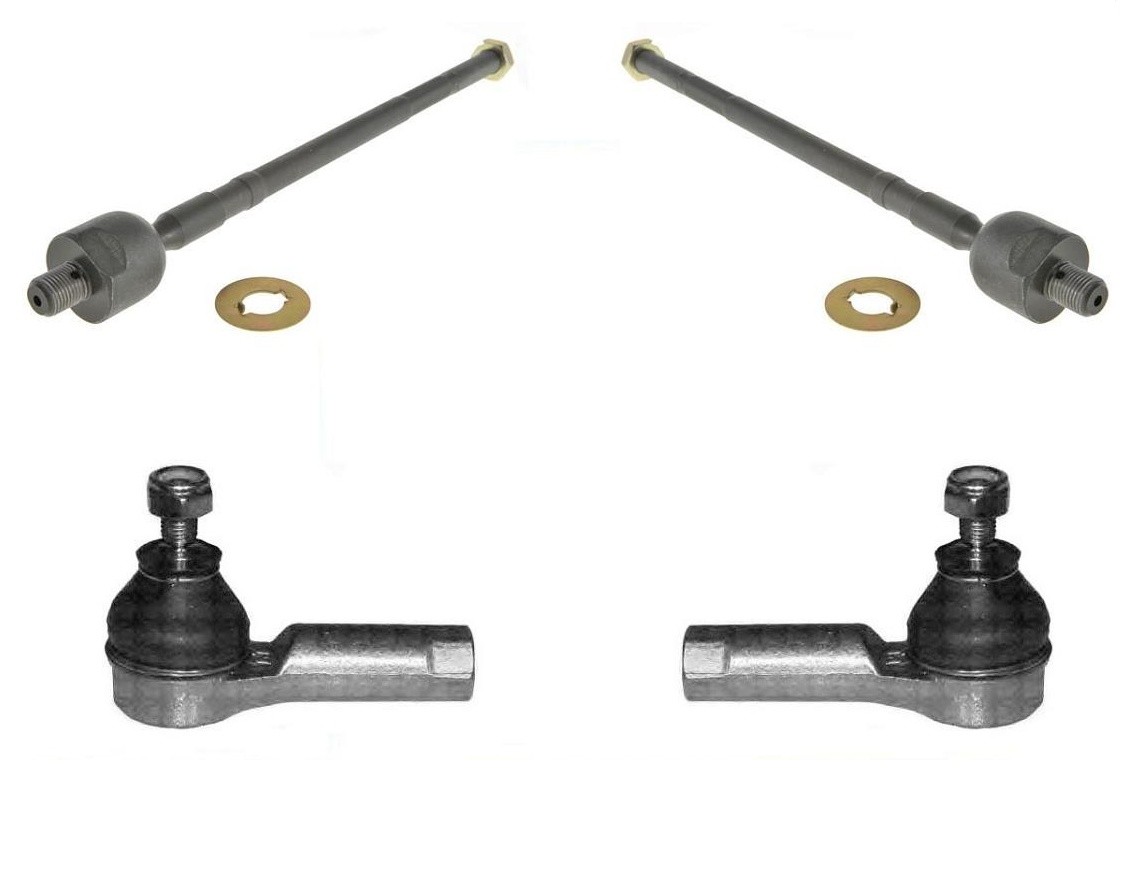 Inner and Outer Tie Rod End Pair Kit Fits 2003 2004 2006 Mitsubishi Outlander