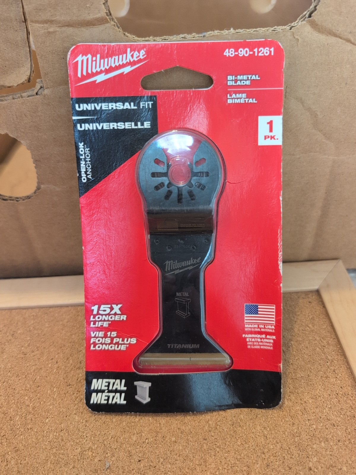 Milwaukee 1-3/4-inch Metal Titanium Coated Bi-Metal Oscillating Blade (A1)