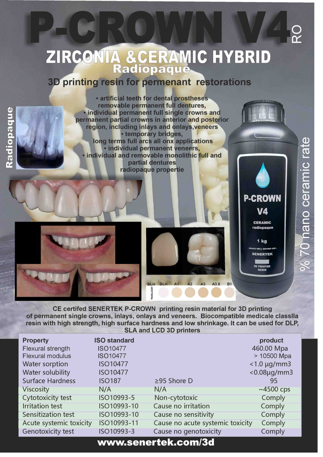 DLP SLA LCD 3d printer permenant crown - teeth resin ..