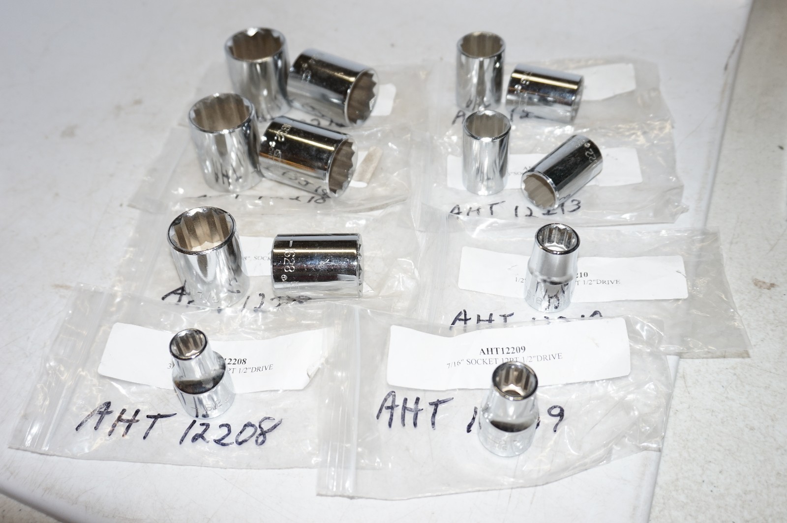STANLEY Challenger 7/16" Chrome 12 Point Socket 1/2" Drive 1614 USA