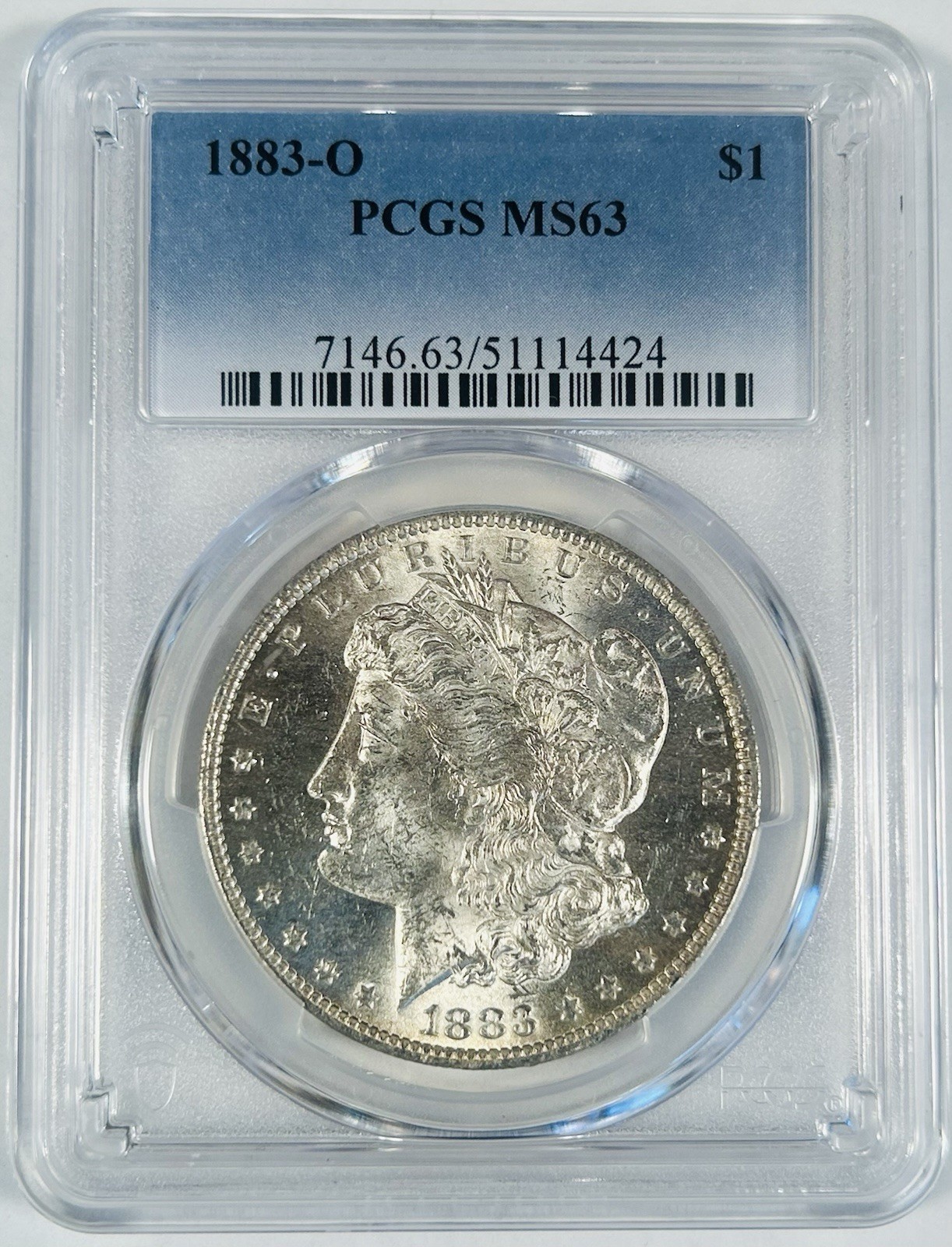 1883-O Morgan Silver $1 Dollar Coin PCGS MS 63