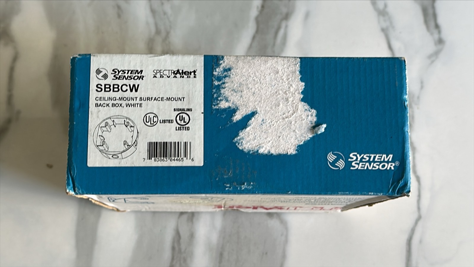 New Spectalert SBBCW Ceiling / Surface Mount Back Box - White