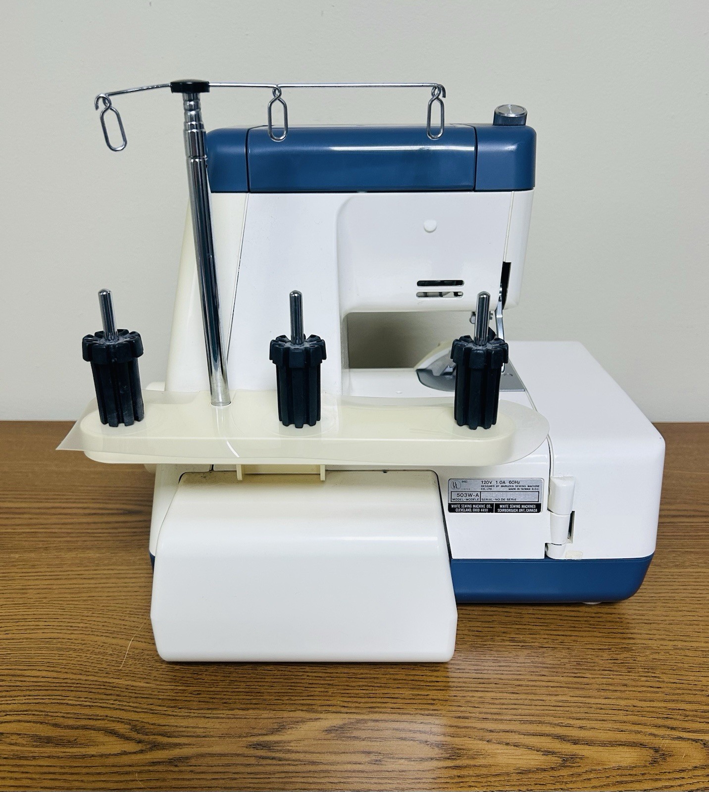 White Super Lock 503 Serger Sewing Machine - Untested No Pedal