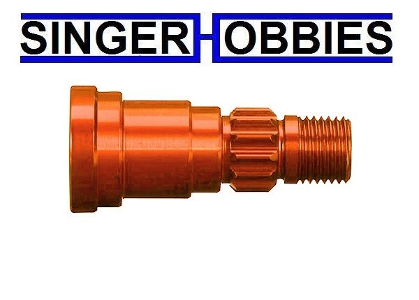 Traxxas 7768T Stub Axle Aluminum Orange-Anodized use only with #7750x NEW TRA1