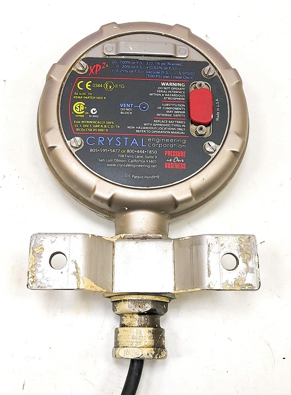 Crystal Engineering ISOLV 30PSIXP21-FD Digital Test Gauge XP2i 7182
