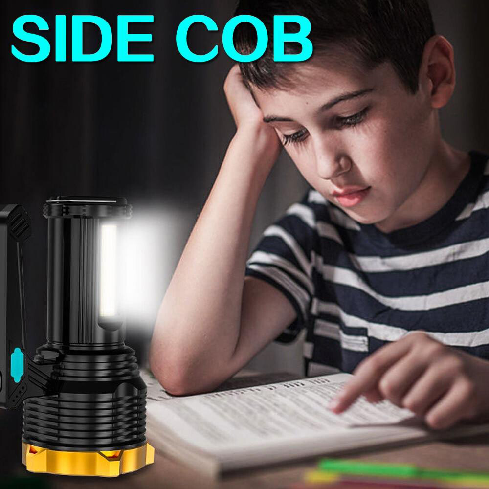 12000000LM LED Flashlight Tactical Torch Lamp Worklight USB Rechargeable Light