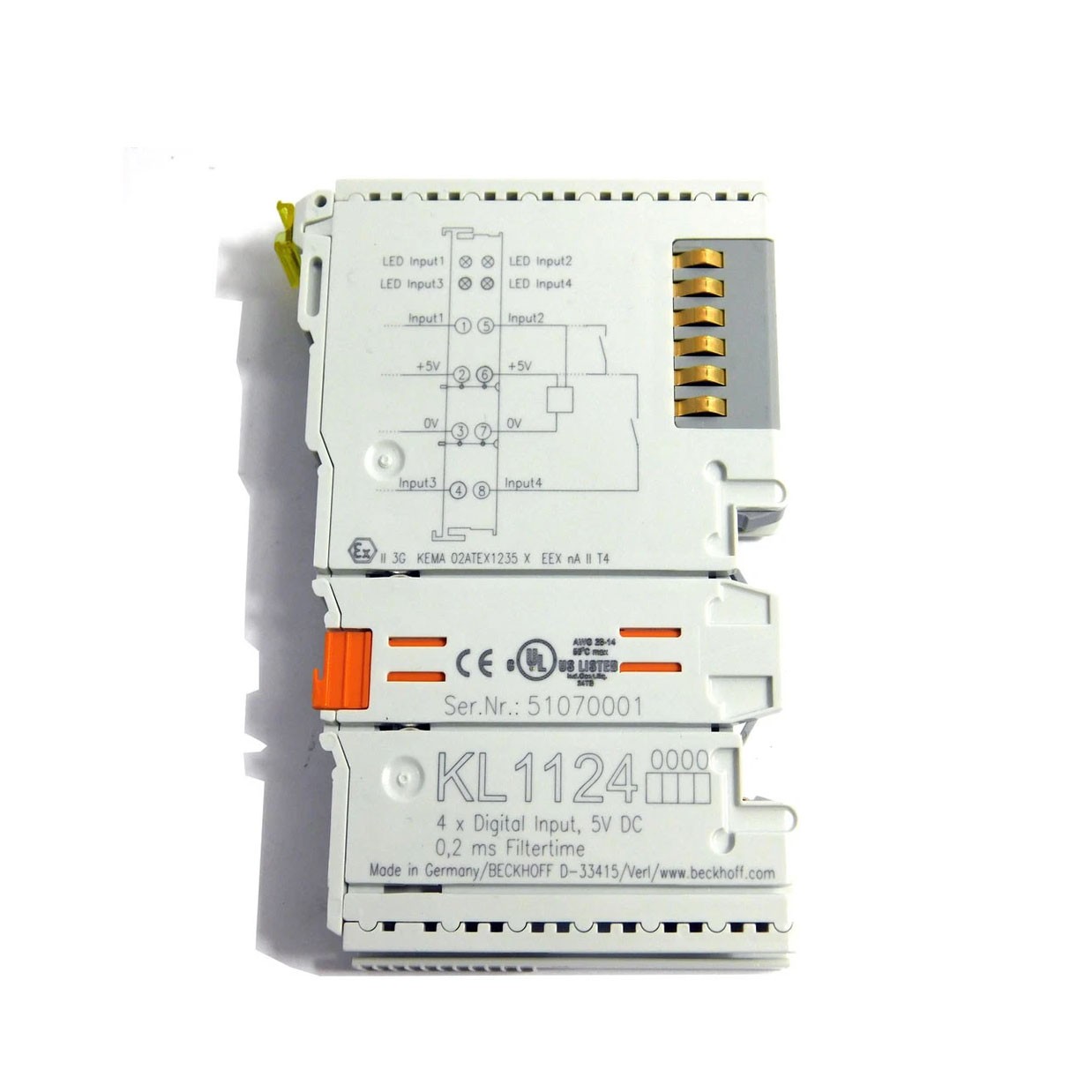 BECKHOFF KL1124 Digital Input Module 4-channel 24 V DC New✦KD