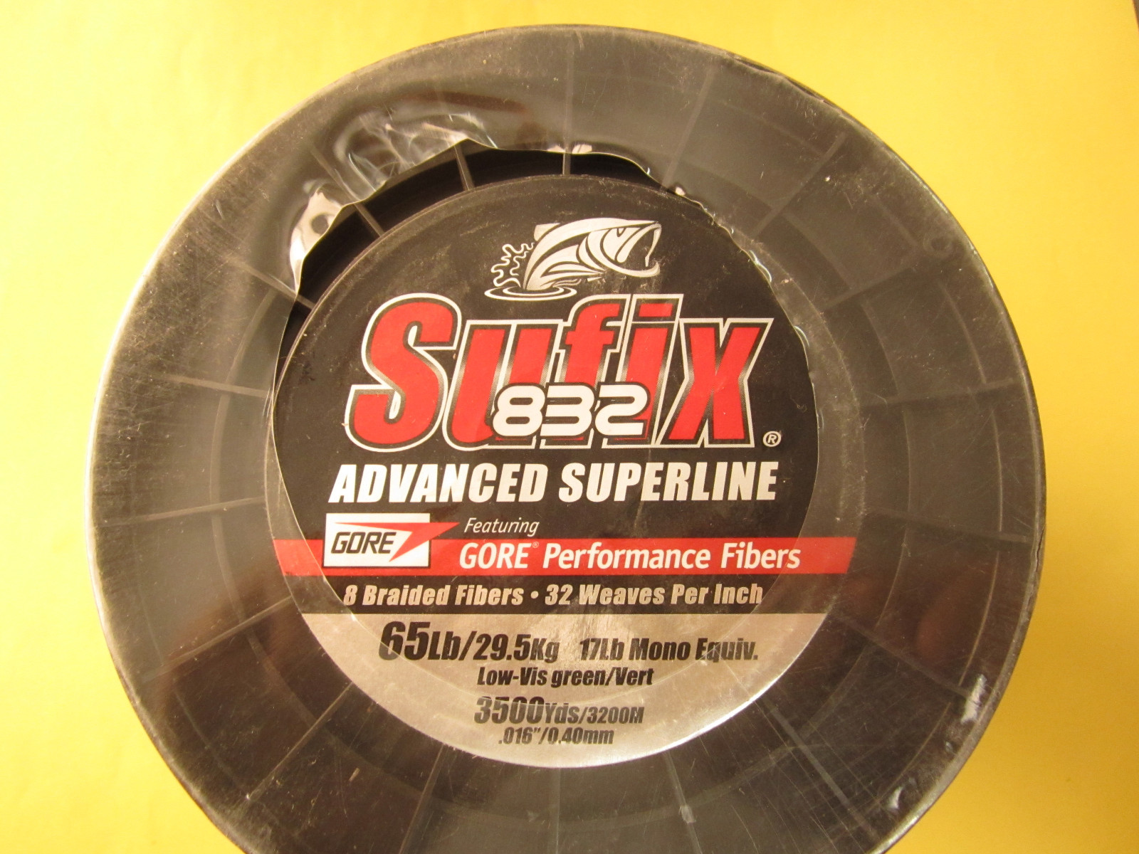 Sufix 832 Braid Lo-Vis Green 65lb - 3500yds