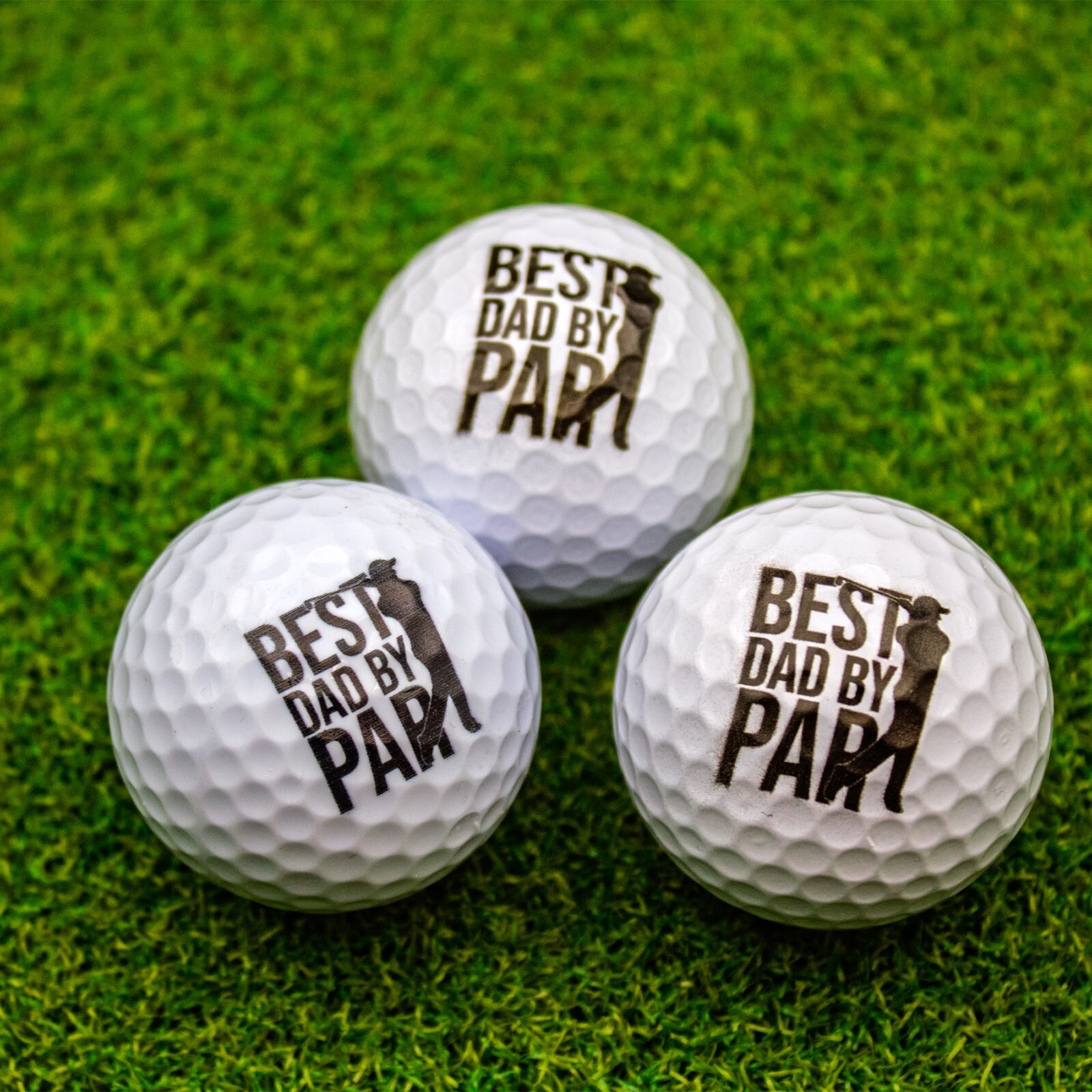 Best Dad by Par Golf Balls - 6 Pack - Perfect Gift Idea for Dad on Father's Day!