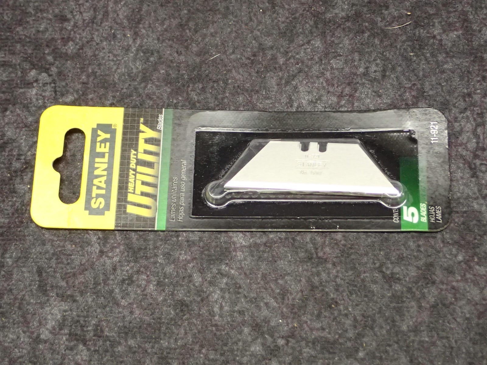 NEW (Lot of 3) 5-Packs STANLEY 11-921 Heavy-Duty Utility Razor Blades (BN459)