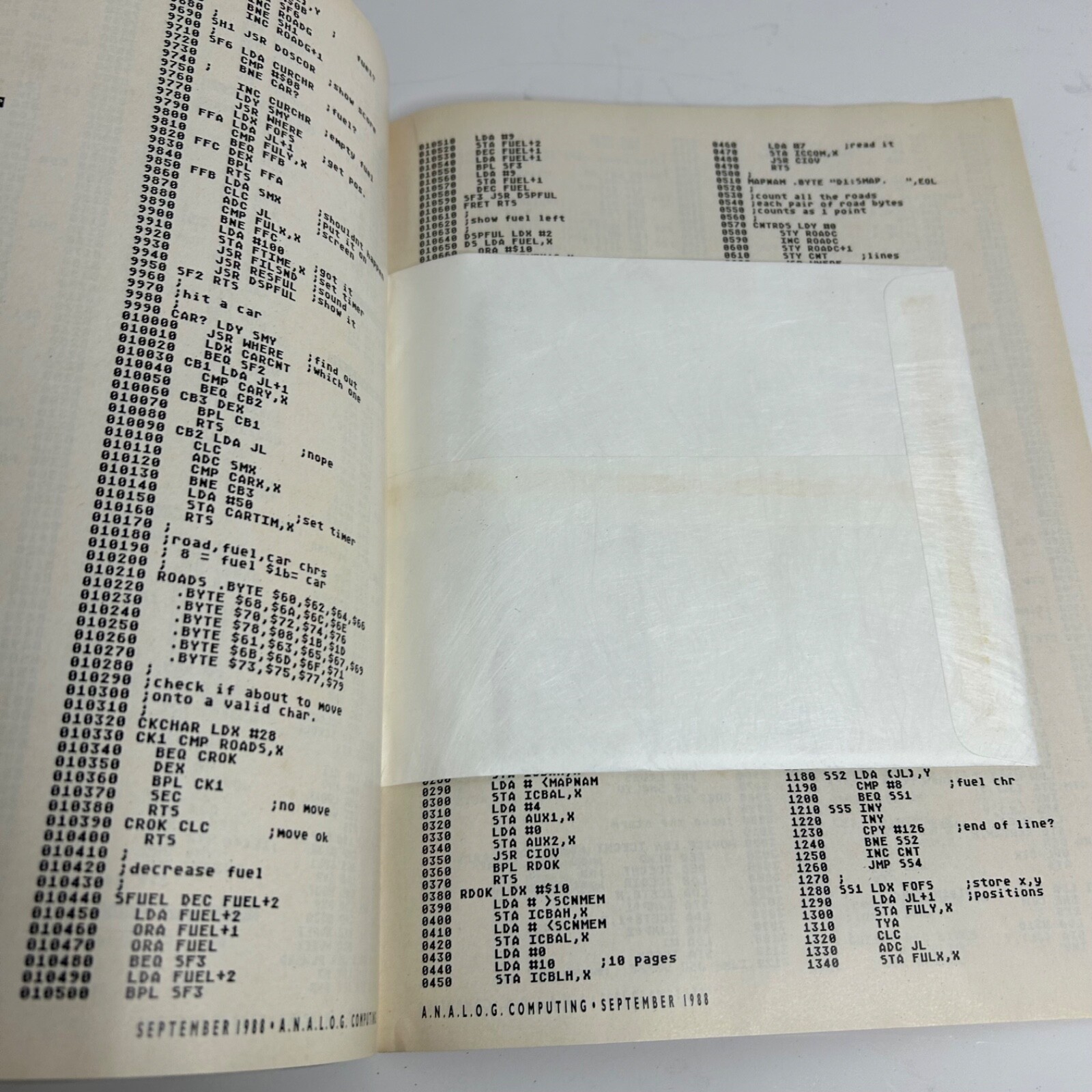 Analog Computing Magazine Disk Version Issue 64 September 1988 Atari
