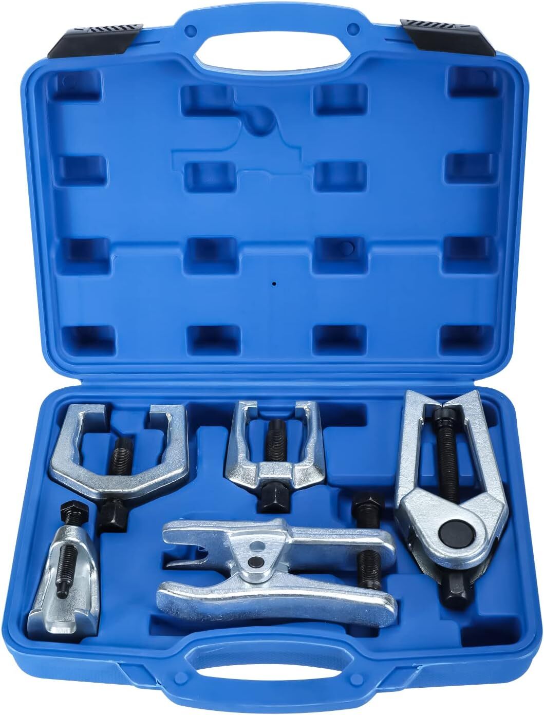 6PC Front End Service Tool Kit Ball Joint Tie Rod Set Pitman Arm Puller Remover