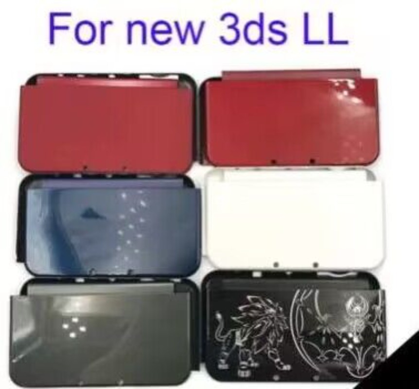 1Set New For 3DS XL LL - 7Colors Top Bottom Housing Shell Cover Case Replacement