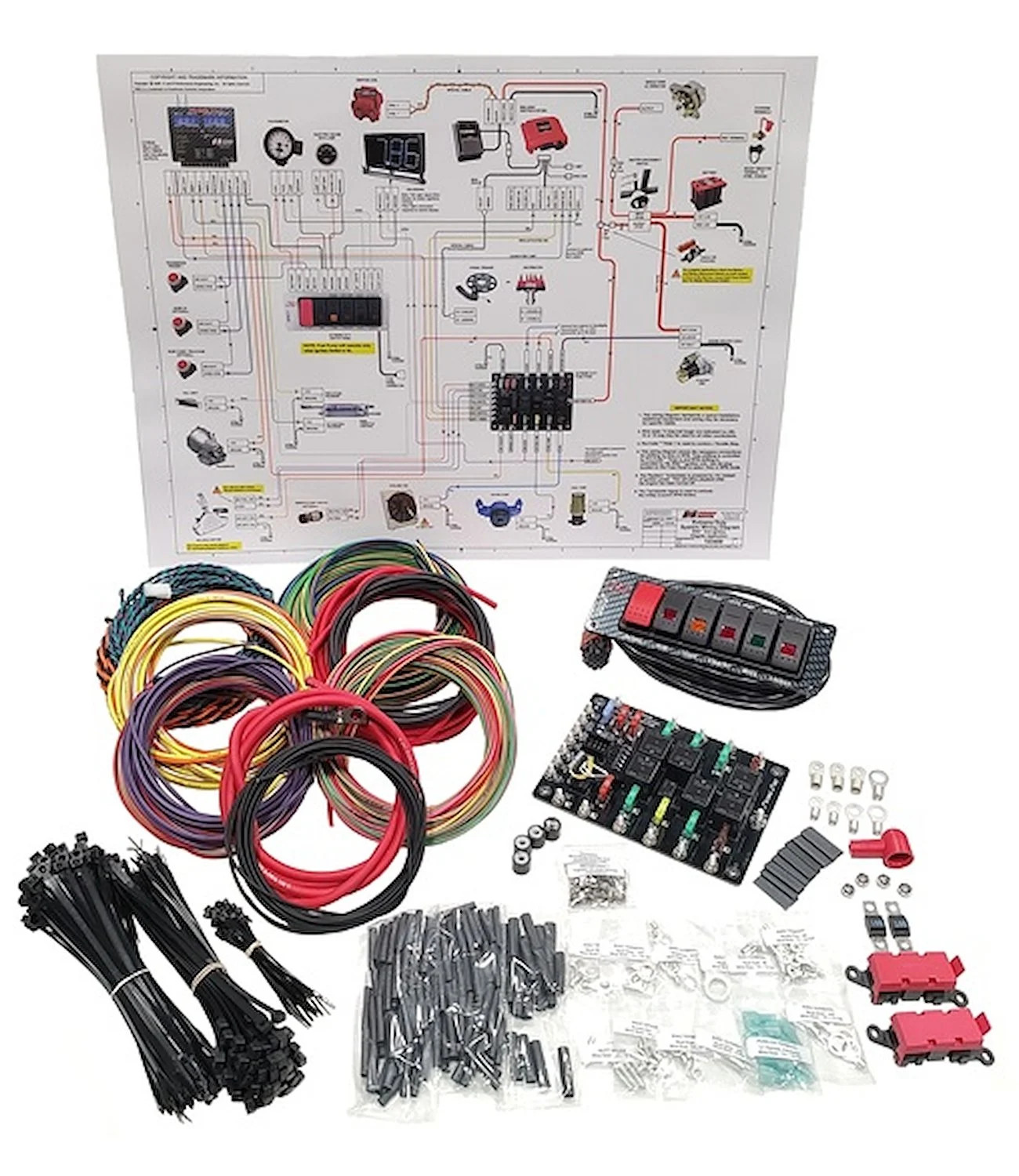 K&R XD-SPD-CI Xtreme-Duty Complete Wiring Kit, 8 ft. Switch Cable Length