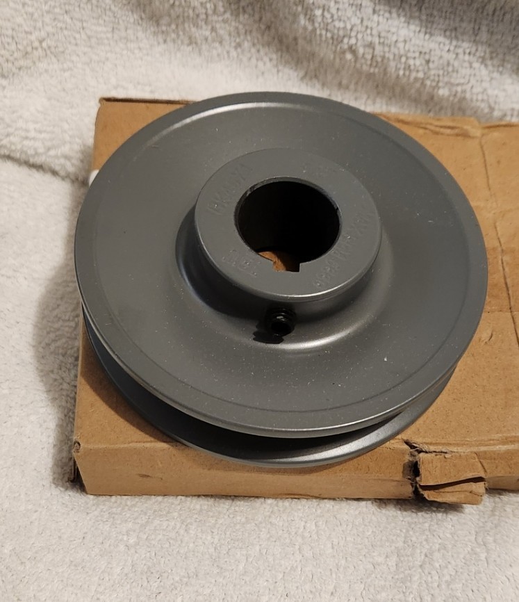 TB Wood's, Bk451, 1 In Fixed Bore 1 Groove V-Belt Pulley 4.25 In Od,