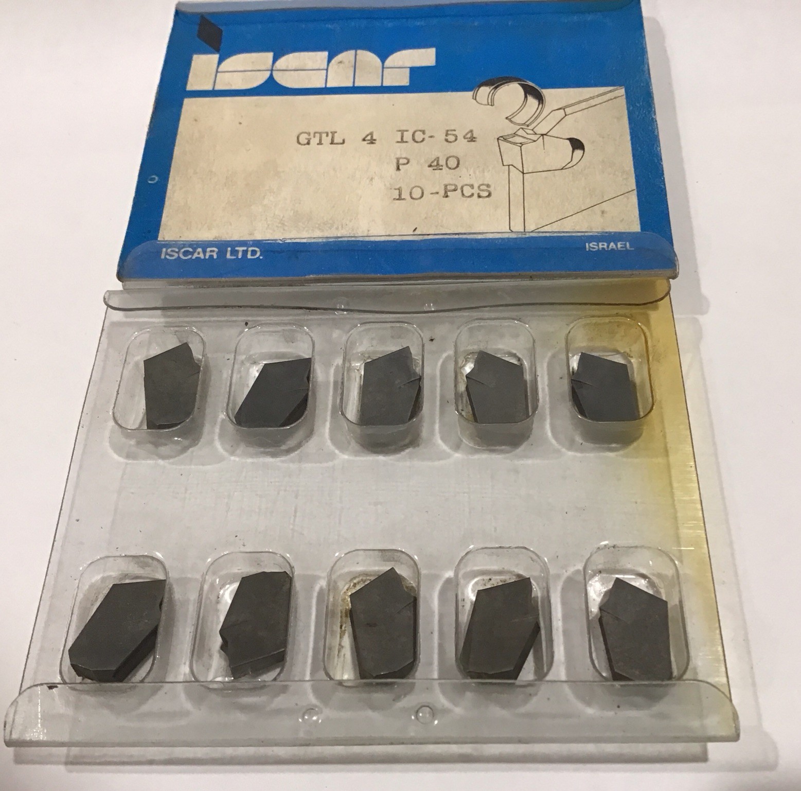 10 pcs ISCAR GTL4 IC54 Grooving Parting Carbide Inserts  Grade P40