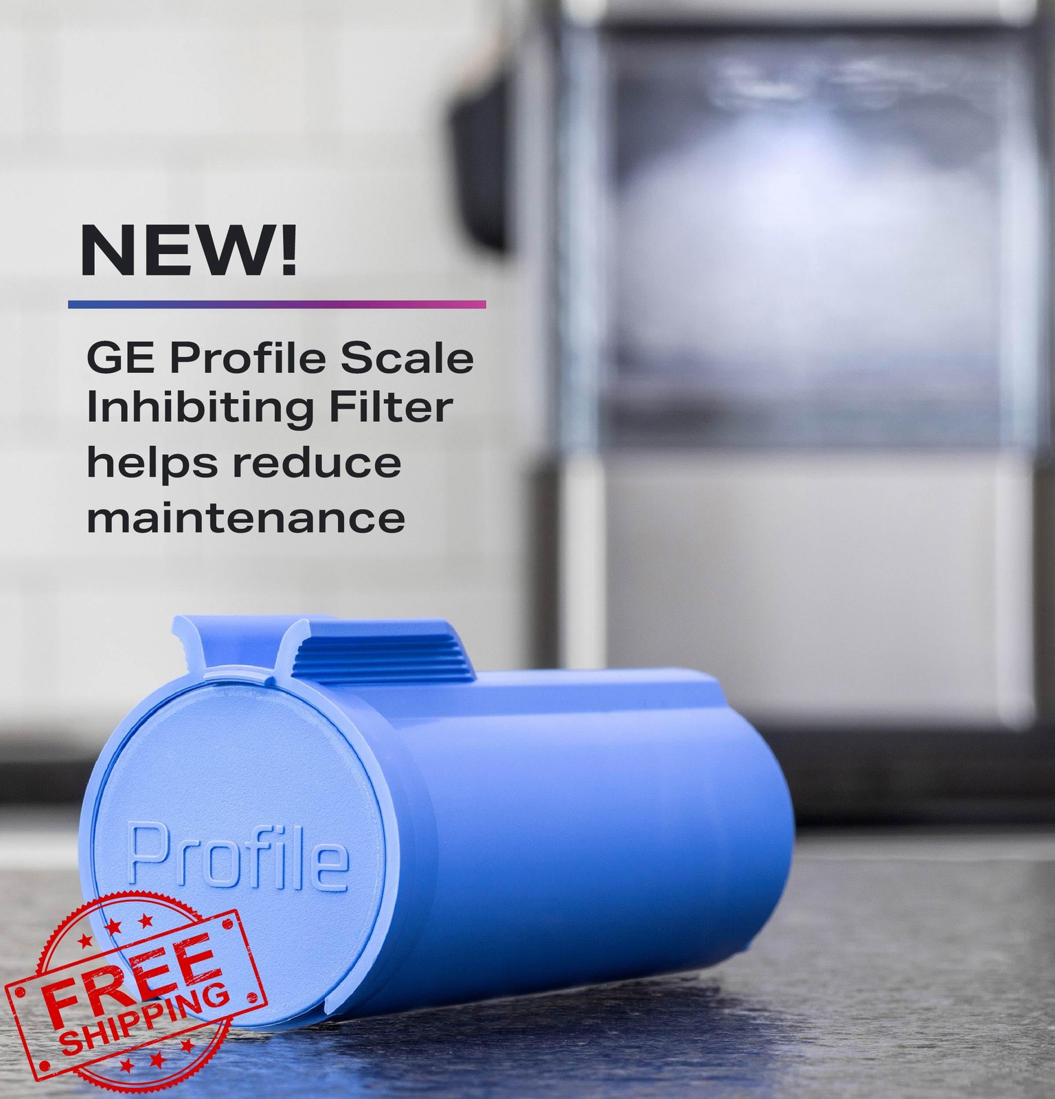 GE Profile Opal Nugget Ice Maker Scale Filter, 4 Pack