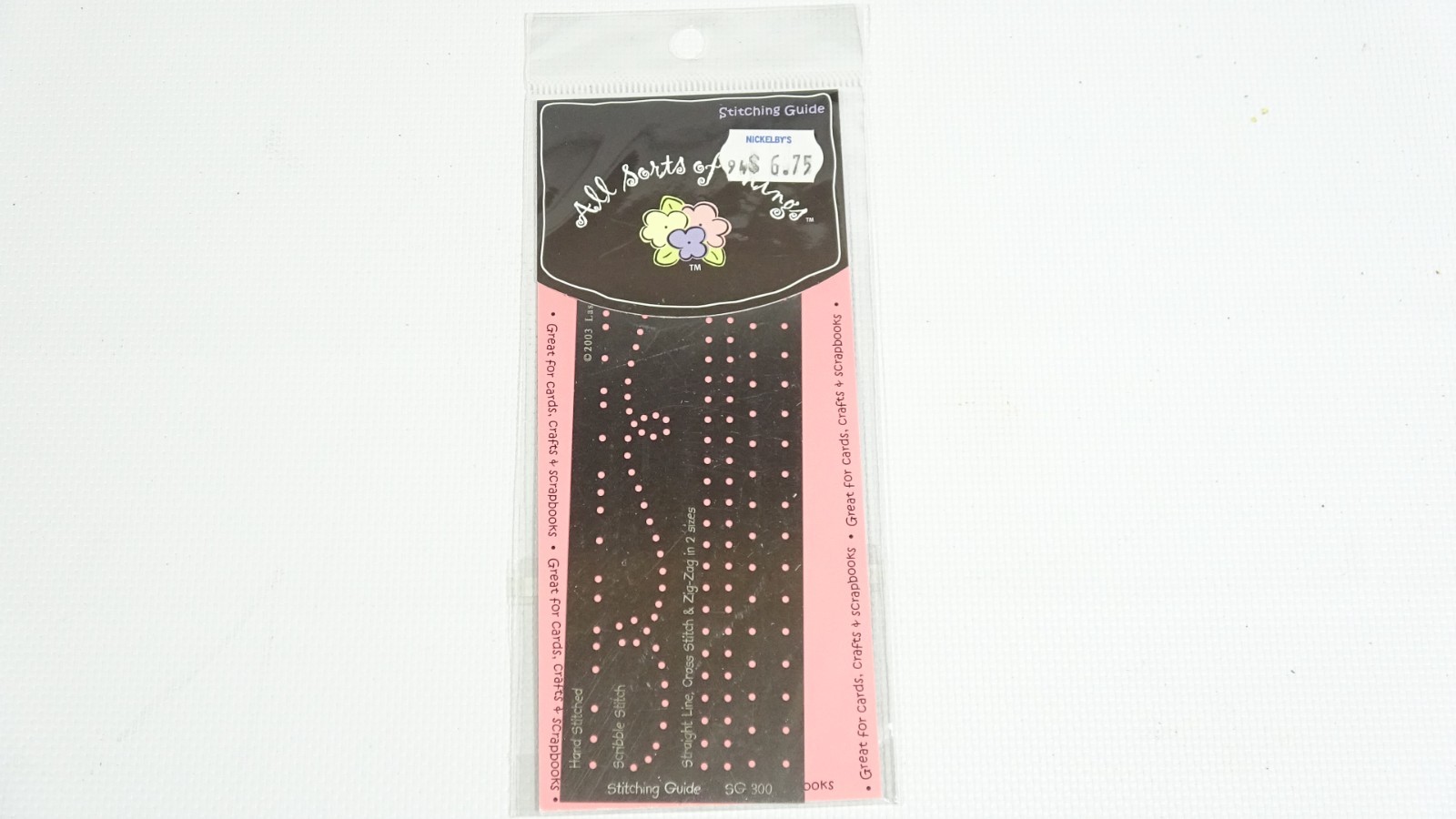Stitching Guide Lasting Impressions Embossing Stencil Template SG300 - 2003