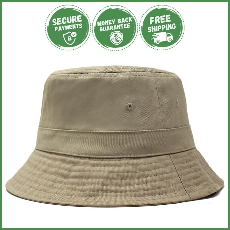 TRENDY SUMMER COTTON BUCKET HAT Breathable Outdoor Casual Sun Protection Wear