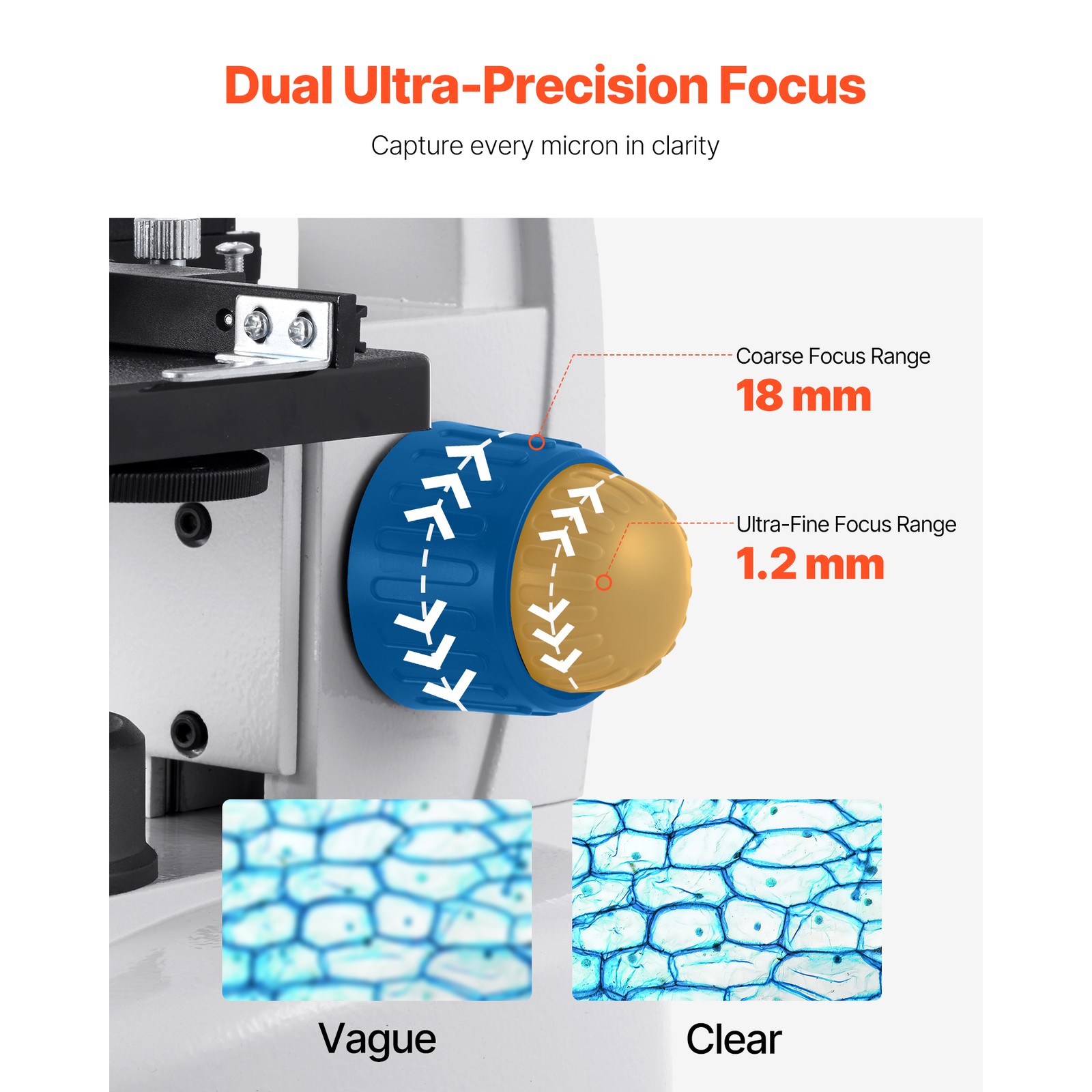 Uimoso Trinocular Compound Microscope Kit with 40-5000X Magnification