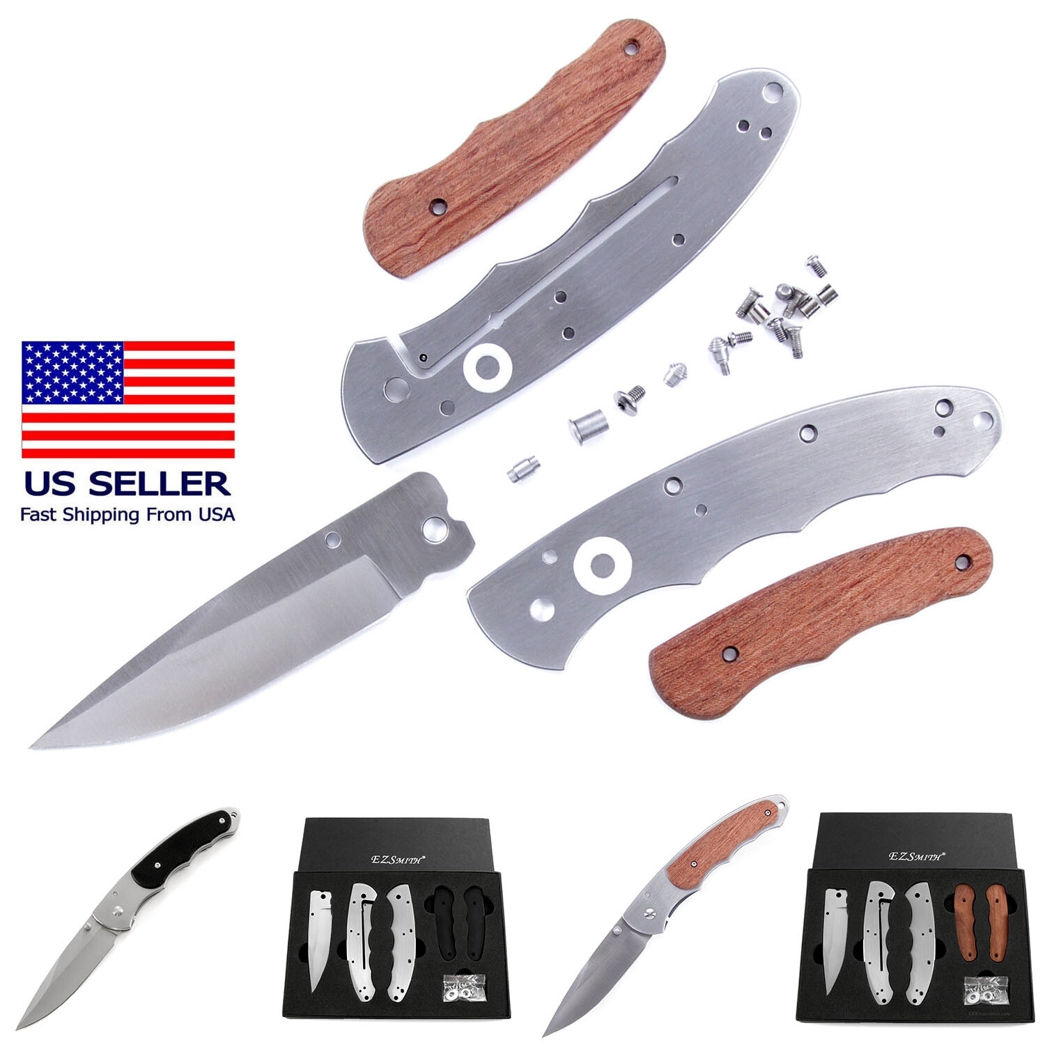Bull Shark Knife Kit - Framelock Folding Knife - USA Design