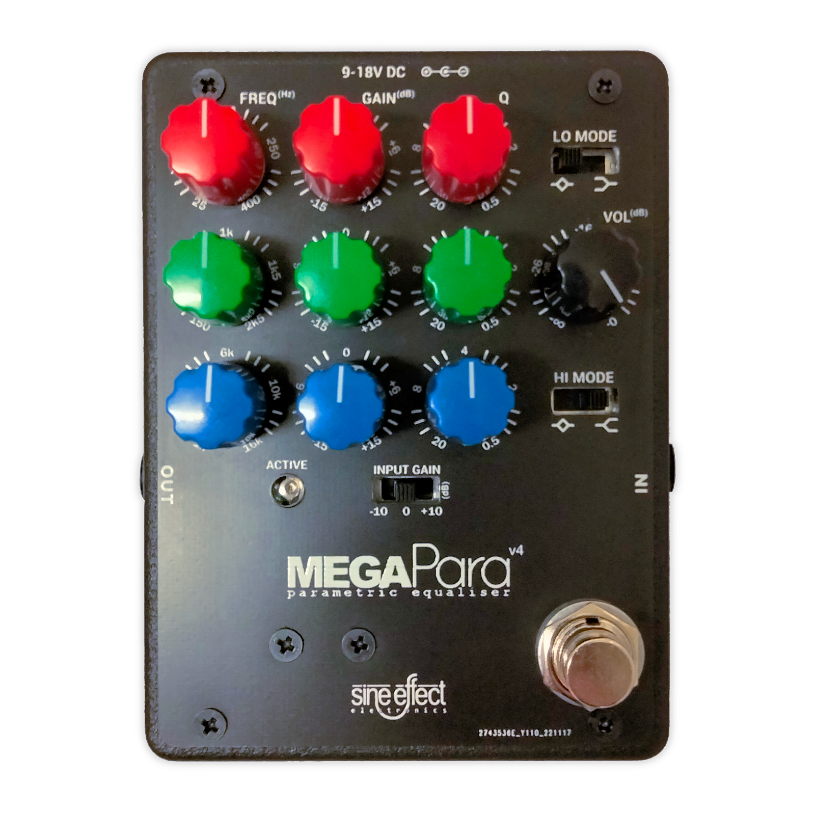 1 READY TO SHIP - MegaPara v4 EQ pedal - Handmade