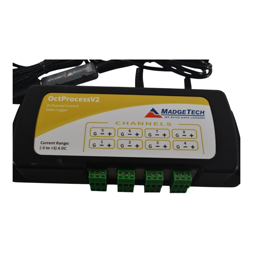 MadgeTech OctProcessV2 (8-Chnl V) + IFC200 USB Cable + Data logger software USB
