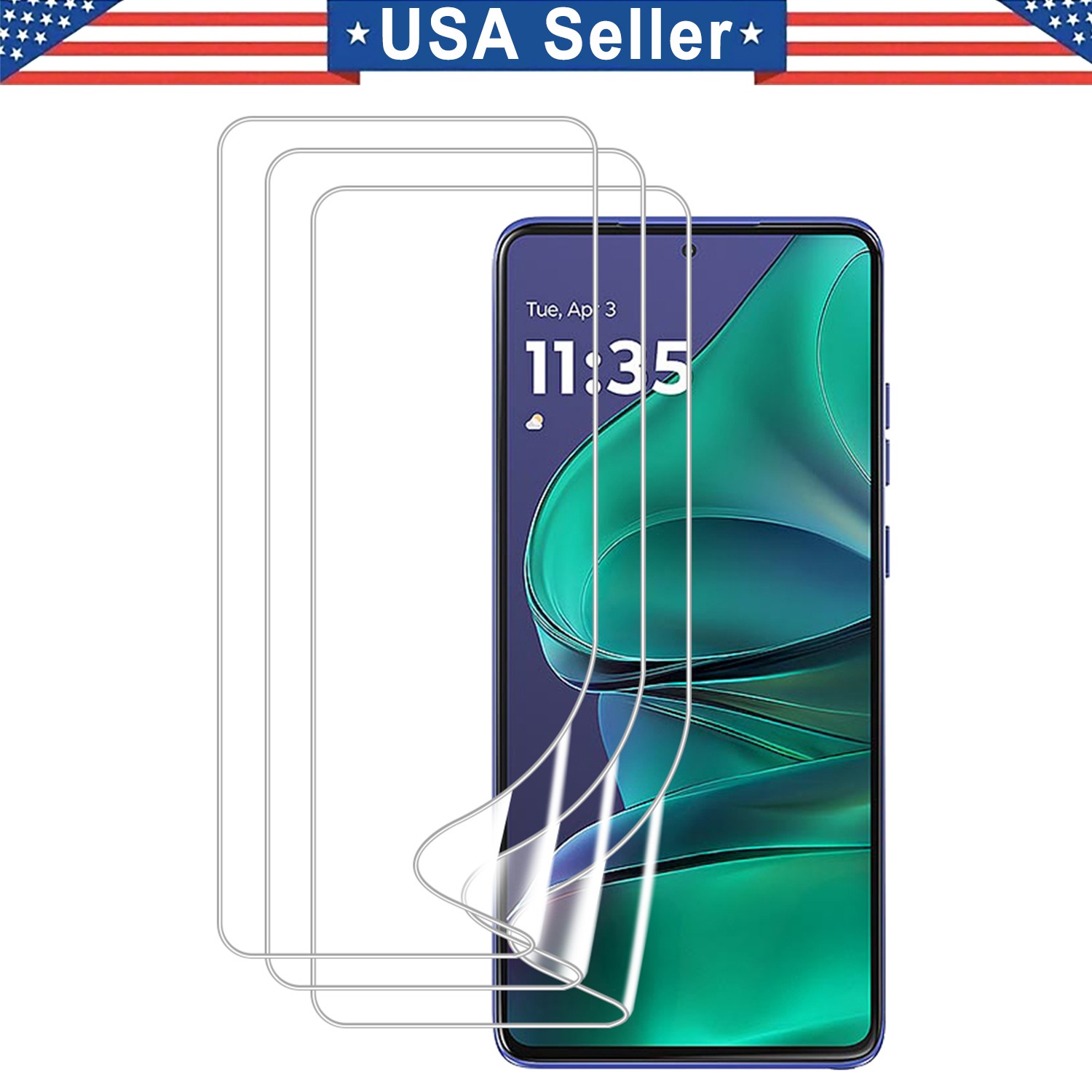 3PK TPU Hydrogel Film Screen For Moto G Power Stylus Play 5G 2024 2025 2026