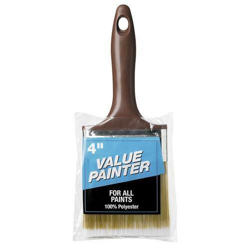 Rubberset Value Painter 4" Wide 100% Polyester All Paint Brush Latex & Oil