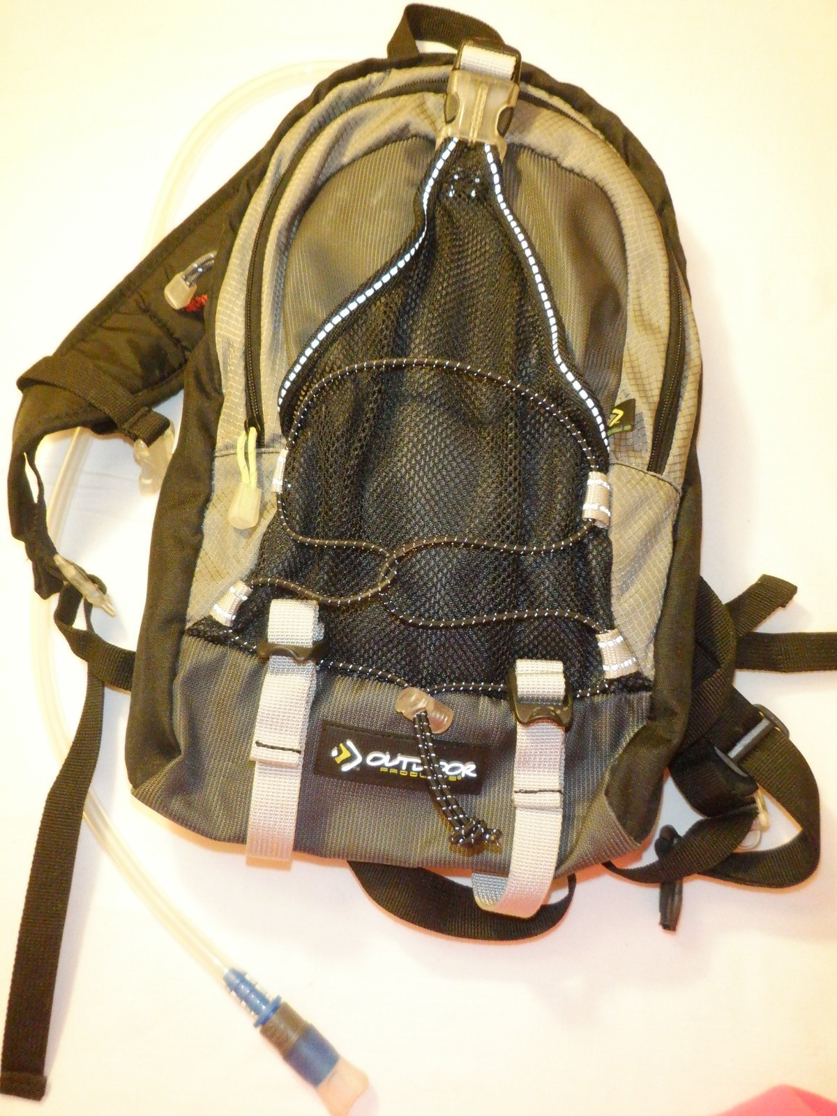 Outdoor Products Hydration Pack 2 Liter Black/Grey Multiple Pockets