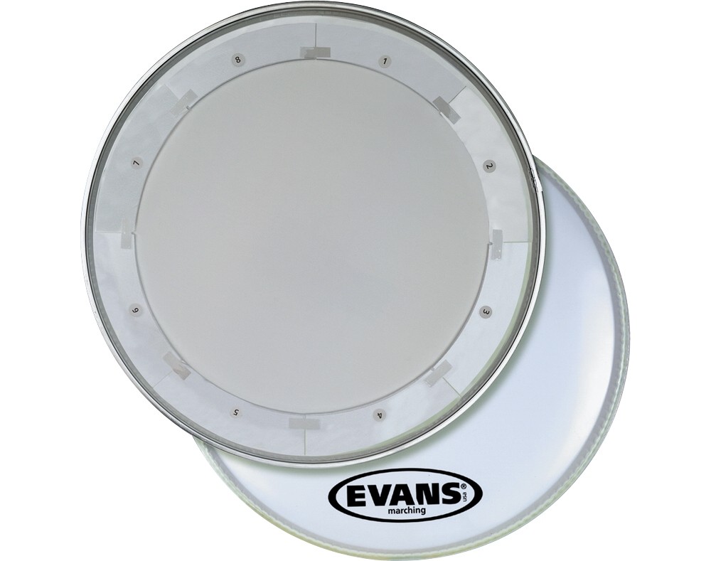 Evans MX1 White Marching Bass Drum Head 18 in.