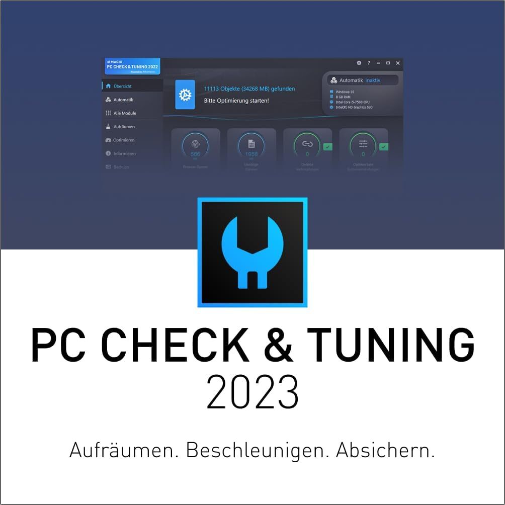 Magix PC Check & Tuning 2023 | PC Optimization | Windows 10 [1 License | License]