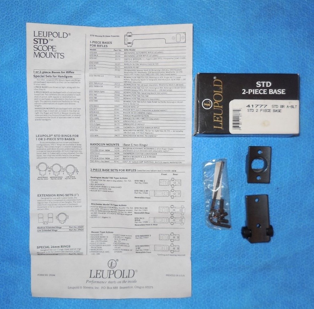 Leupold 2pc.Base Set STD BR A-BLT STD #41777