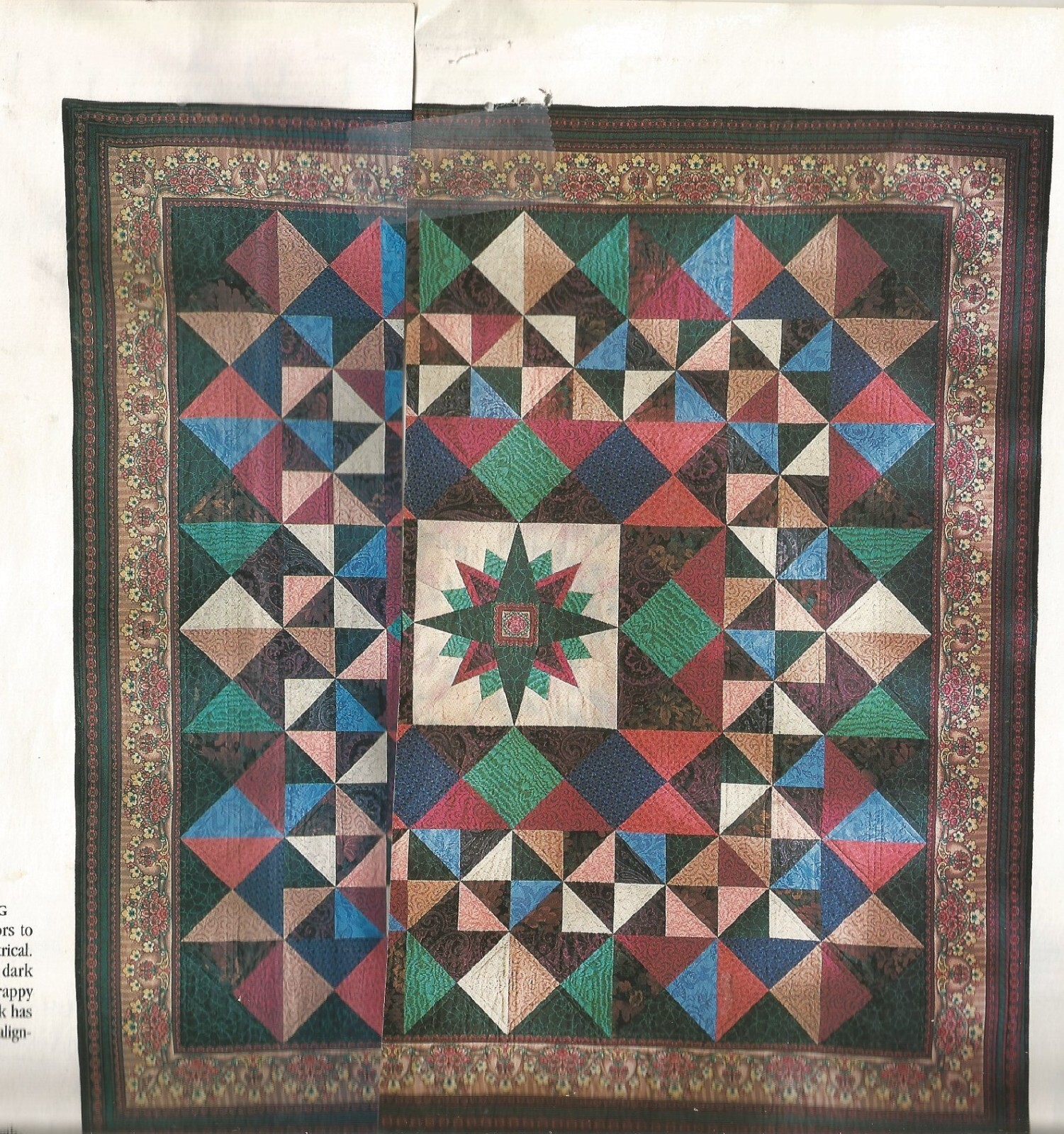 C0439  BORDEAUX MEDALLION  QUILT PATTERN/INSTRUCTIONS