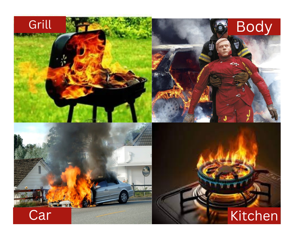 Emergency Fire Blanket for Home and Kitchen - 3 Pack 40"x40" Flame Suppression