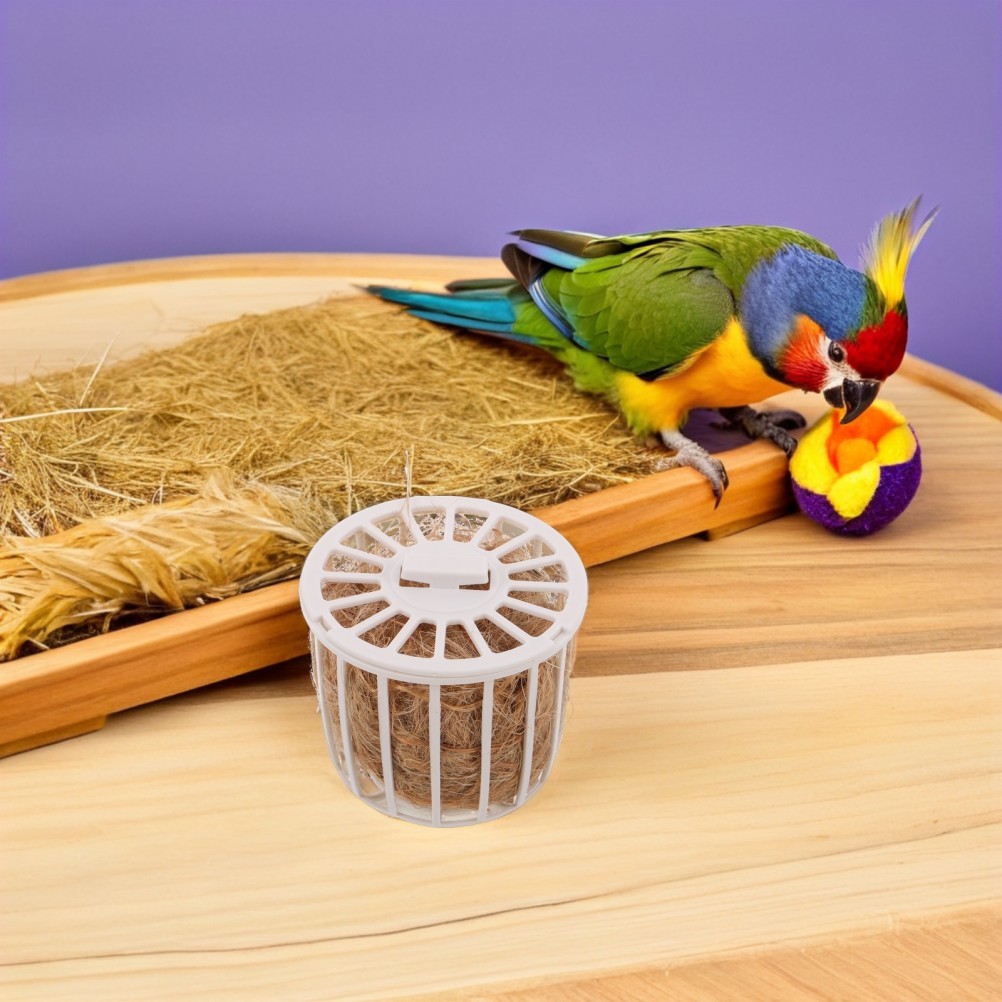 Breeding Nest for Canaries Bird Nesting Material with Storage Basket