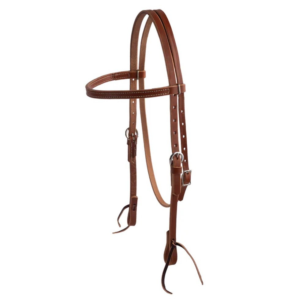 10-0347 Weaver Harness Leather Browband Headstall NEW