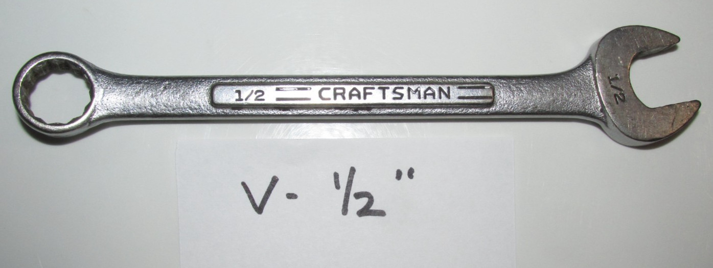 Craftsman Combination SAE 12 Point Wrench V Series 1/2"