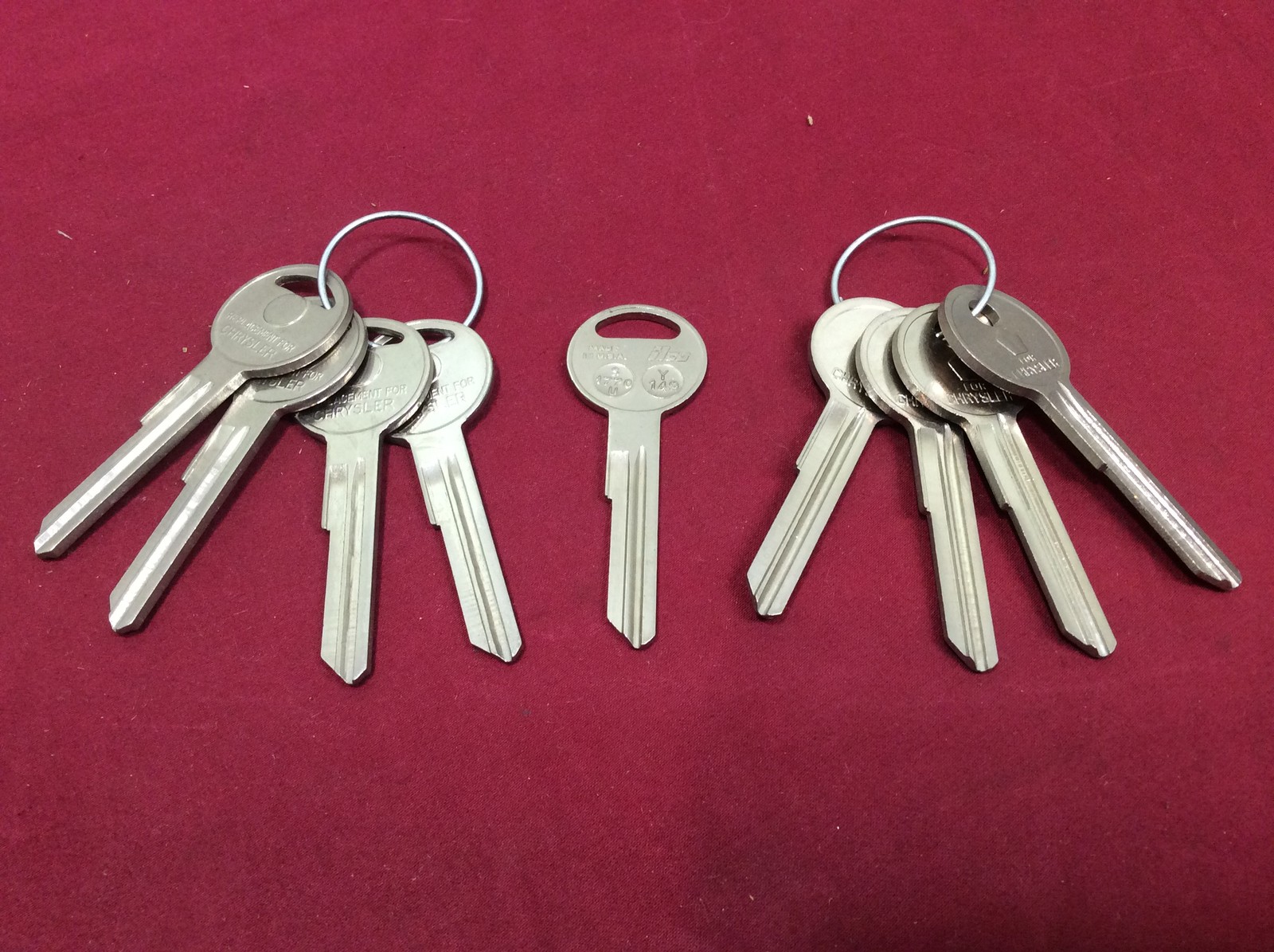 Yale for Chrysler by ESP Y149 Key Blanks, Set of 9- Locksmith