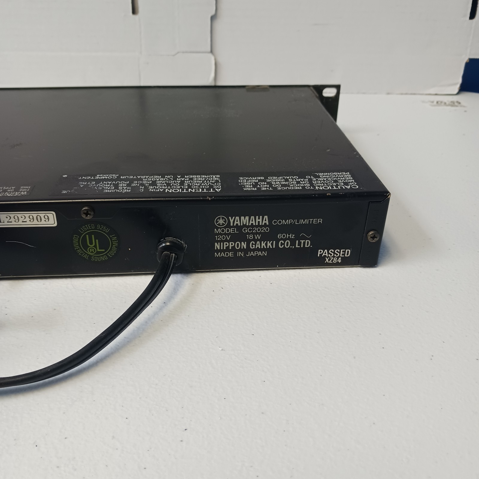 Yamaha GC2020 2-Channel Stereo Compressor Limiter Rackmount Dynamic Processor