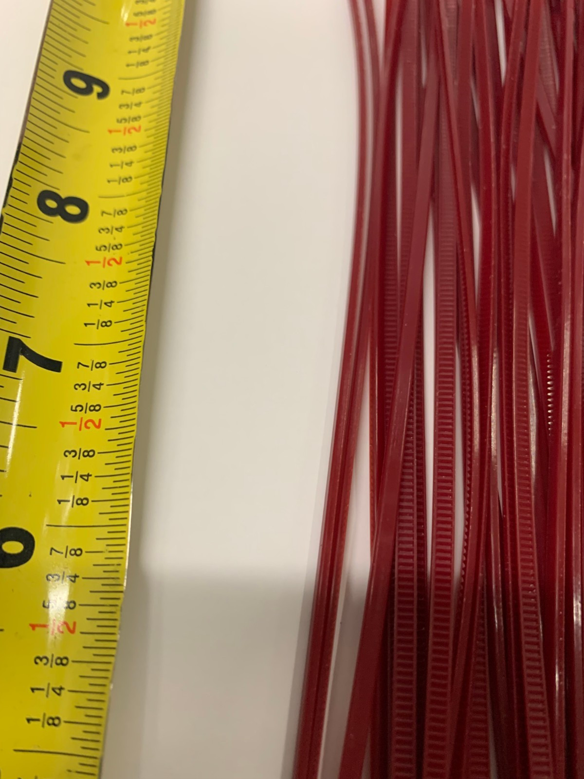1000 pcs 8" Air Handling Plenum Rated Cable Tie, Burgundy, 10 bags of 100