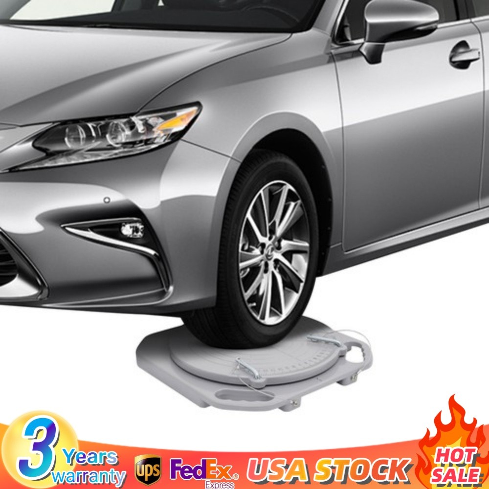 Wheel Front End Alignment Turn Plates Set 2 Pack Truck Turntable Plates 5Ton NEW