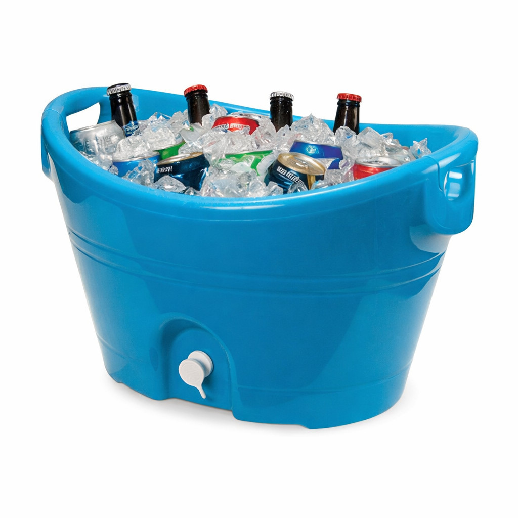 Igloo 20 Qt Party Bucket Ice Cooler With Handle & Drain Tap For Indoor/Outdoor