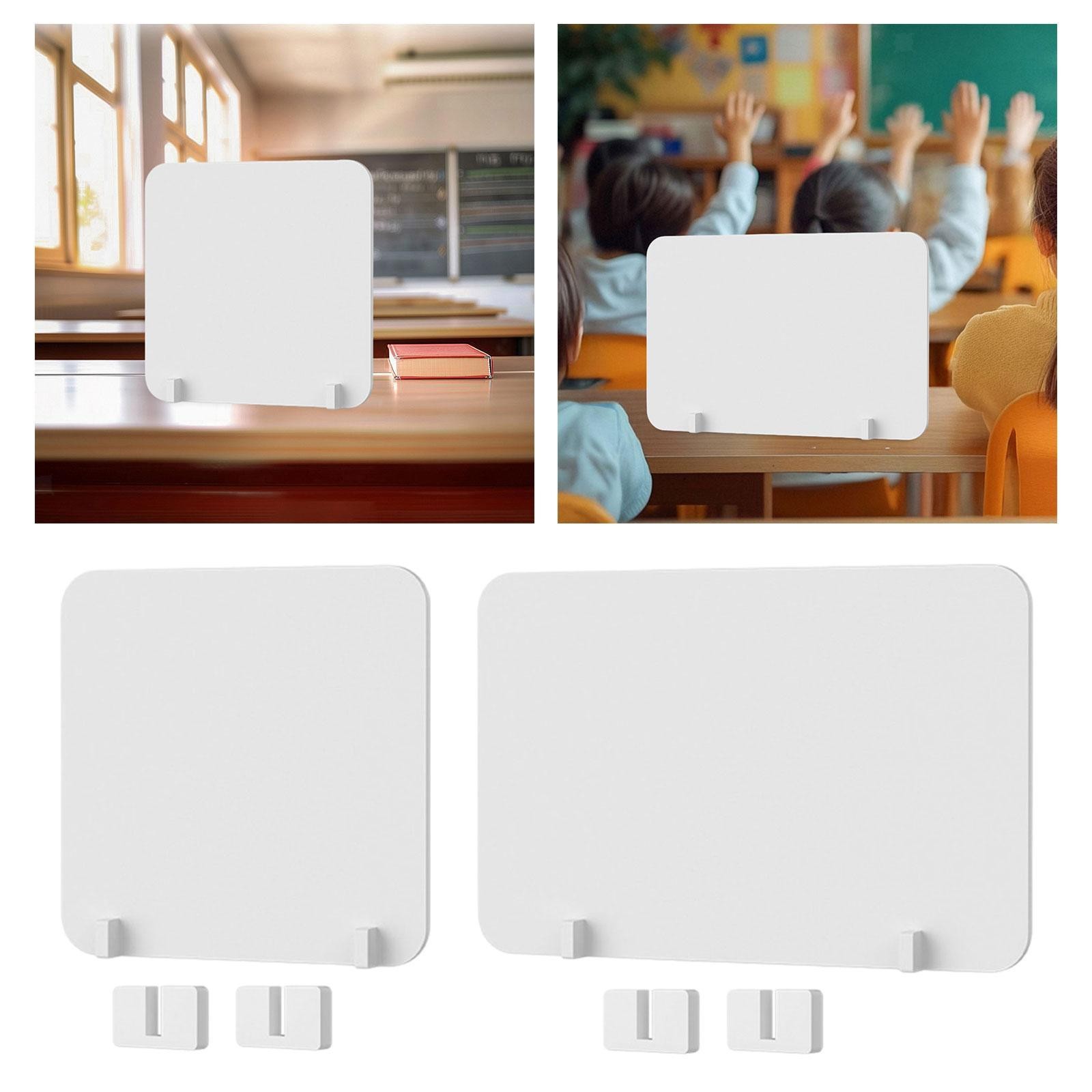 Desktop Partition Shield Protective Screen for Student Reception Area Tables
