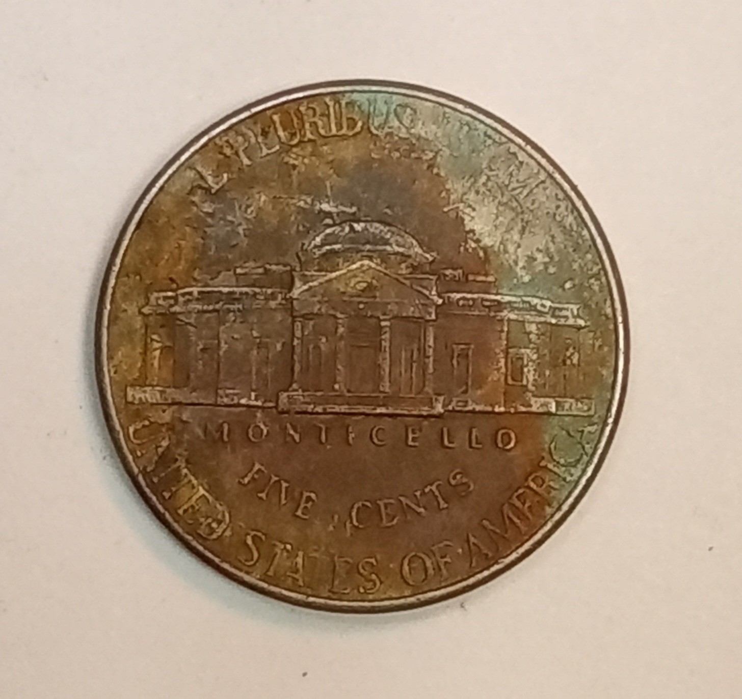1998 D Jefferson Nickel *Sintered Planchet*